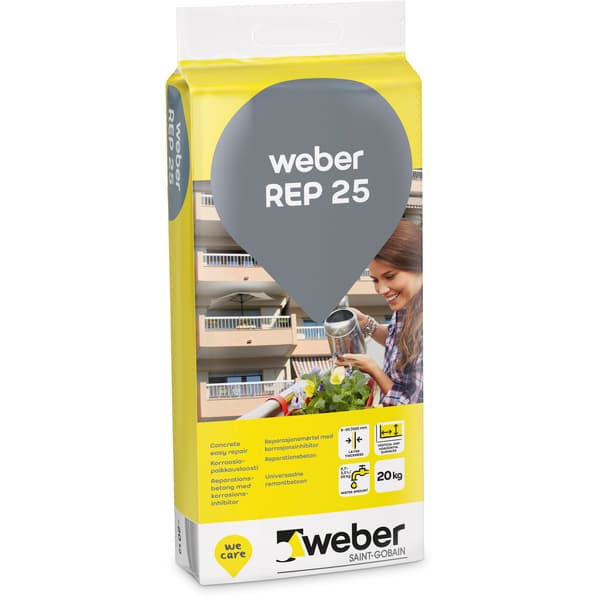 WEBER REP25 REPARASJONSMØRTEL 20KG