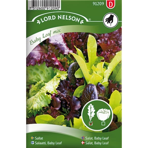 PORSJONSFRØ SALAT BABY LEAF MIX