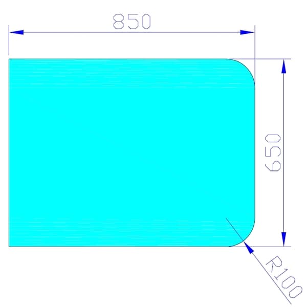 GULVPLATE JØTUL 650X850 GLASS