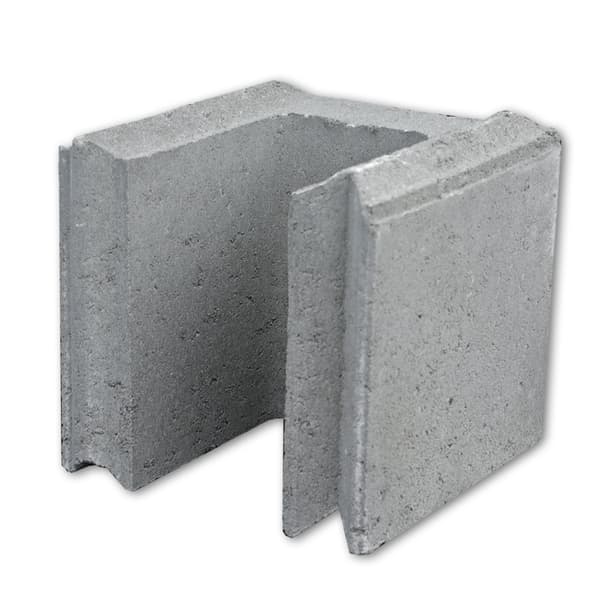SYSTEMBLOKK 20CM HALVBLOKK