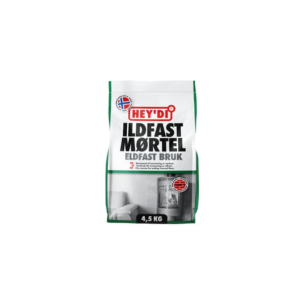 HEYDI ILDFAST MØRTEL 4,5KG MØRTEL